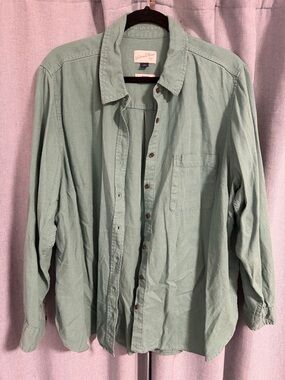 Universal threads Seafoam Green Casual Button-Up Shirt - XXL
